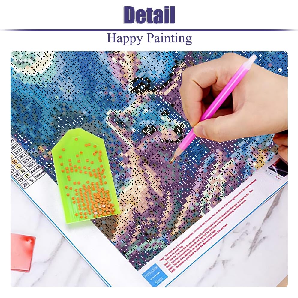 BOHADIY 5D Wolf Diamond Painting Kits for Adults Beginners, Moonlight Diamond Art Kits, Full Drill Crystal DIY Round Night Moon Wolf Family Paint with Diamonds Gem Art Home Wall Decor 12×12 Inch BOHADIY