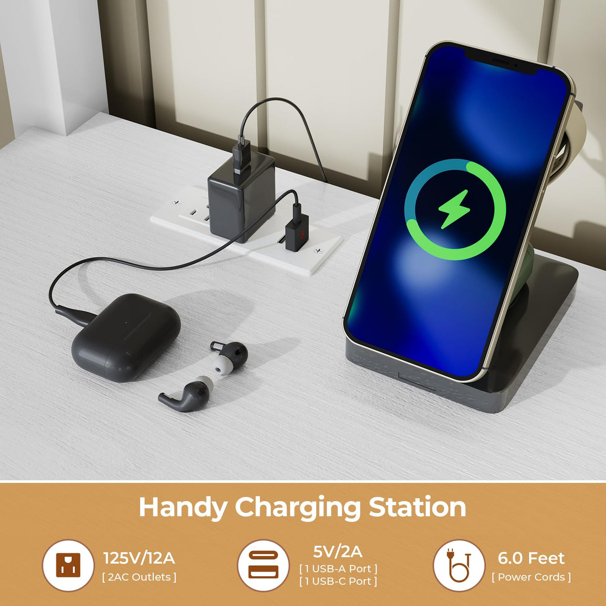 BTHFST Loft Bed Twin Size with L-Shape Desk & RGB LED Lights & Charging Station, Twin Bunk Bed with Fabric Drawers & Shlves, 13.4'' H Safety Guardrail, Noise Free, No Box Spring Needed BTHFST