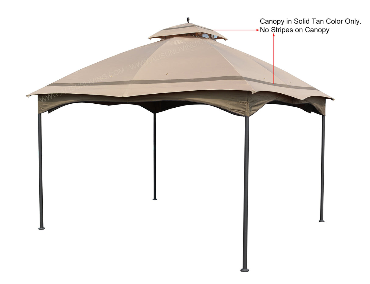 ALISUN Replacement Canopy Top for Massillon 10' x 12' Gazebo Model #L-GZ933PST ALISUN