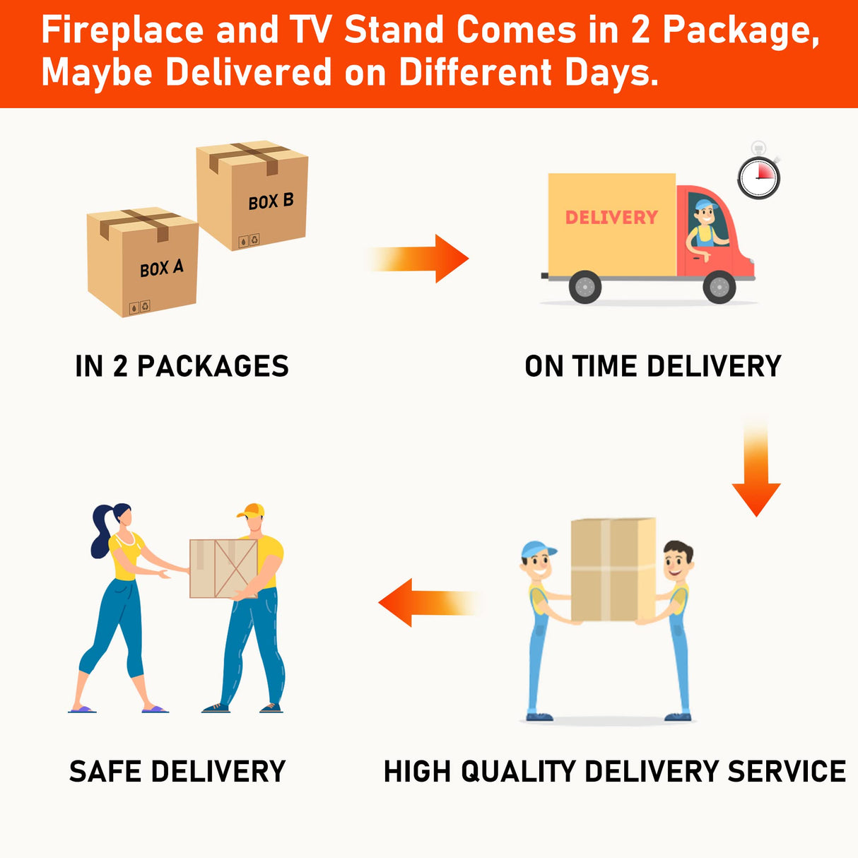 JXQTLINGMU Fireplace TV Stand for 80 Inch TV, Farmhouse Highboy Entertainment Center w/23'' Electric Fireplace & Cross Barn Door, Large TV Console for TVs Up to 80", 70 inches, White JXQTLINGMU