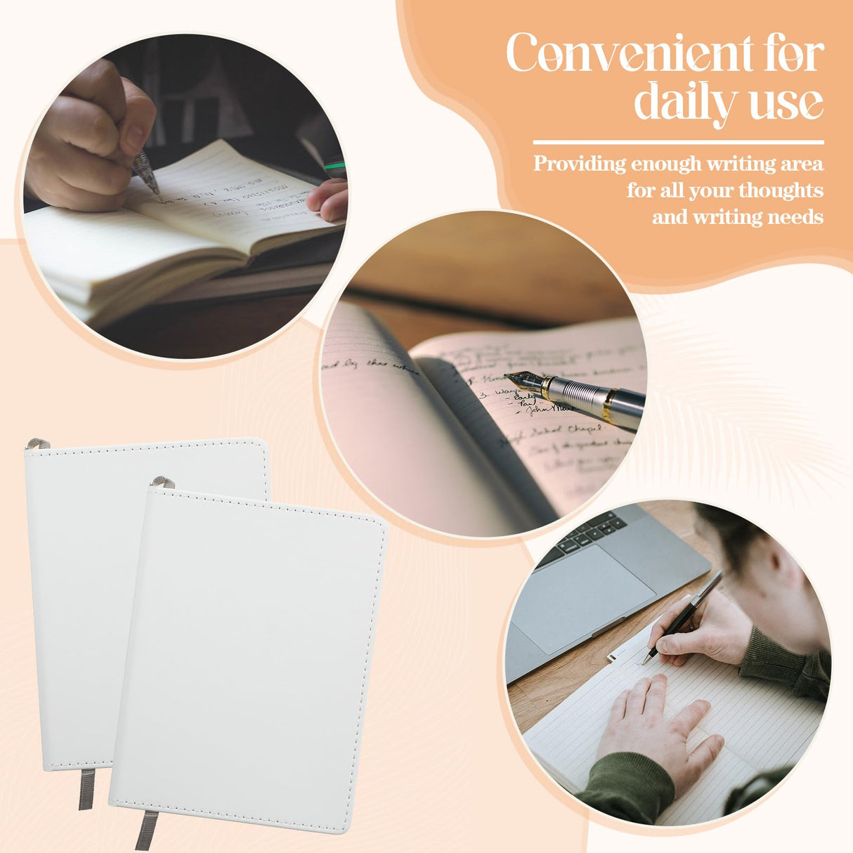 Colarr 12 Pcs Sublimation Journal Blank Notebooks Bulk A5 190 Pages Thick Faux Leather Notebook Sublimation Note book Leather Sublimation Journal Notebook for School Office Supplies, 8.3 x 6 Inch Colarr