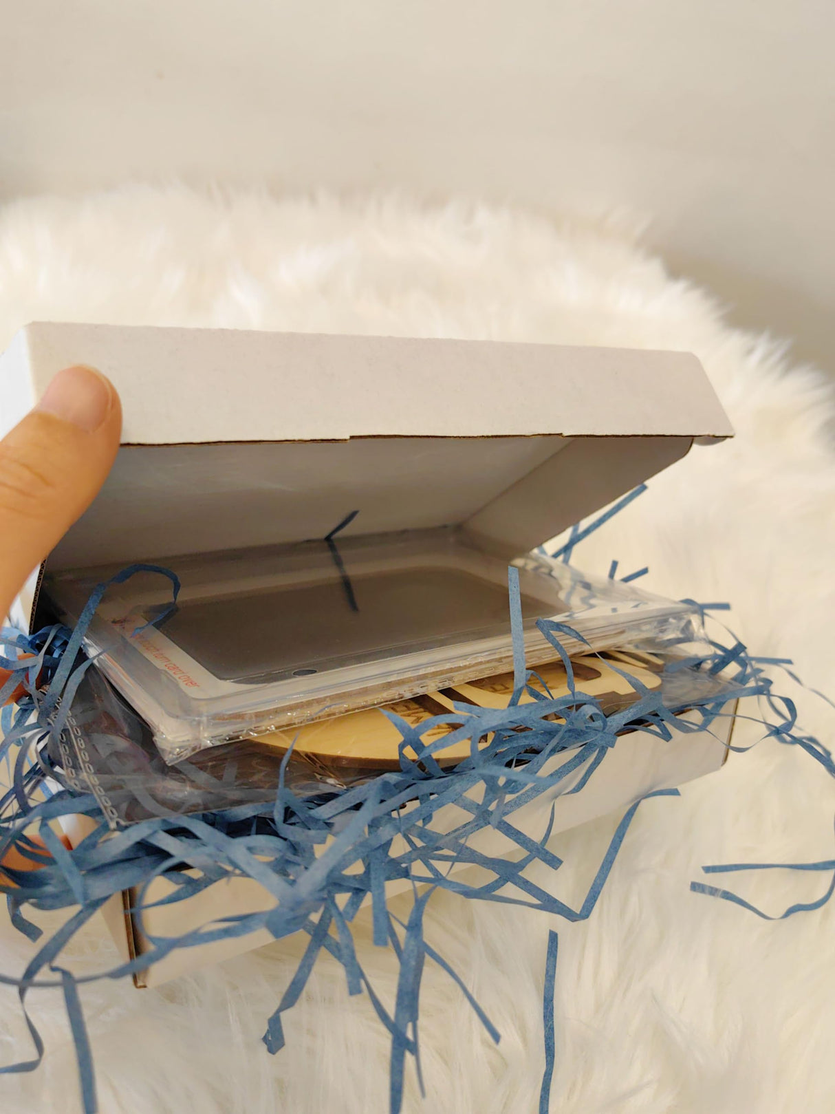 Baby Announcement Sign for Newborn,Name Announcement Sign with Ink Pad for Baby Hand and Footprints,Double-Sided Hello World Newborn Name Sign for ajdvart