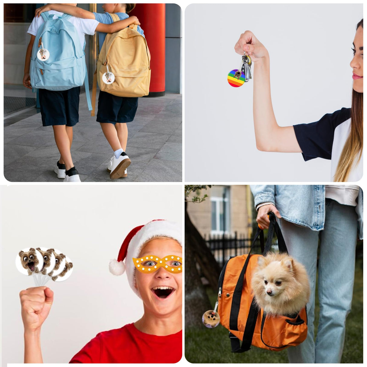 151pcs Mini Sublimation Handheld Fans Keychain Set - Circle, DIY Custom Blank Double-Sided Round Plastic Hand held Fans for Bible Story Wedding Favors School Graduation Birthday Party Souvenirs WoodArtSupply