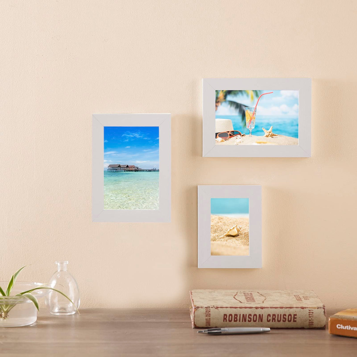 20 Pcs Sublimation Metal Photo Blanks 4"X6" X0.45mm Aluminum Photo Sign Blank Photo Metal Wall Sublimation Poster Frame Blanks (White) GEKIXUTP