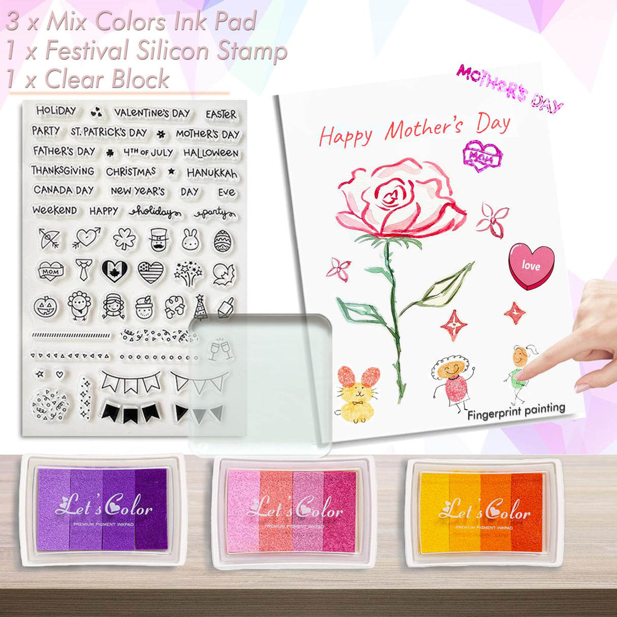 Card Making Supplies For Adults and Kids,Card Making Kits 28 Blank Greeting Cards and Envelopes with Supplies And Stamp Set- Giftable DIY Greeting Card Set- Happy Birthday Christmas Thank You BOAJUNWU