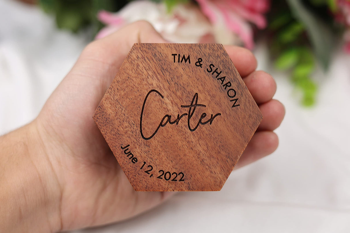 Personalized Wooden Ring Box, Custom Wedding Ring Box, Engagement Ring Box, Custom Ring Holder Generic