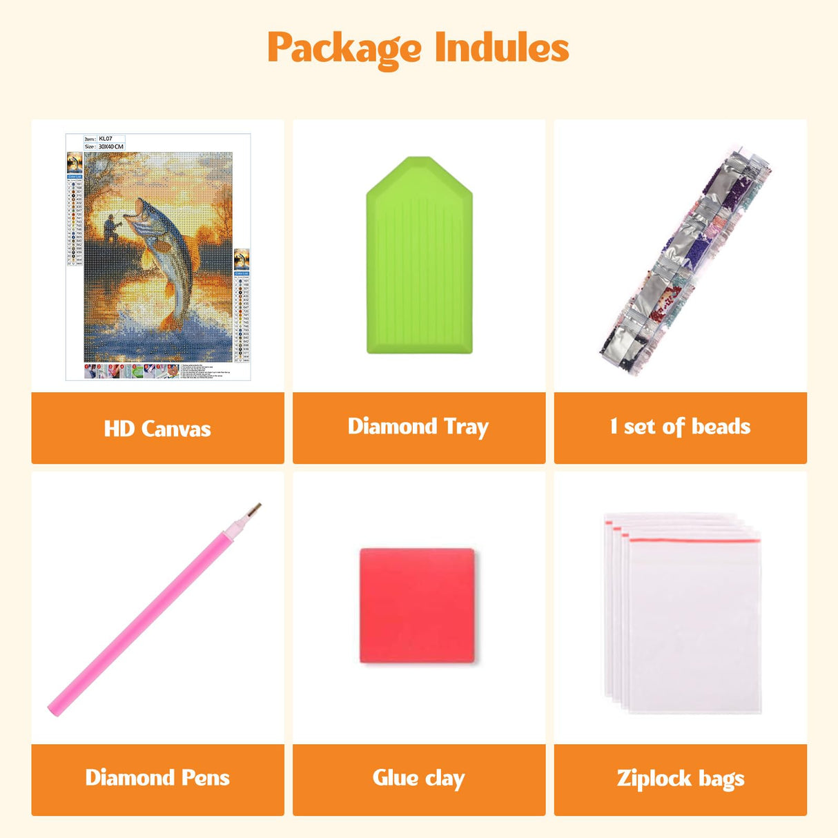 MISCER Fishing Diamond Art Kits for Adults, Fisherman Diamond Painting Kits for Beginners, 5D Full Drill Round Paint with Diamonds Pictures, Gem Art Painting DIY Crafts Kit Decor 12x16inch MISCER