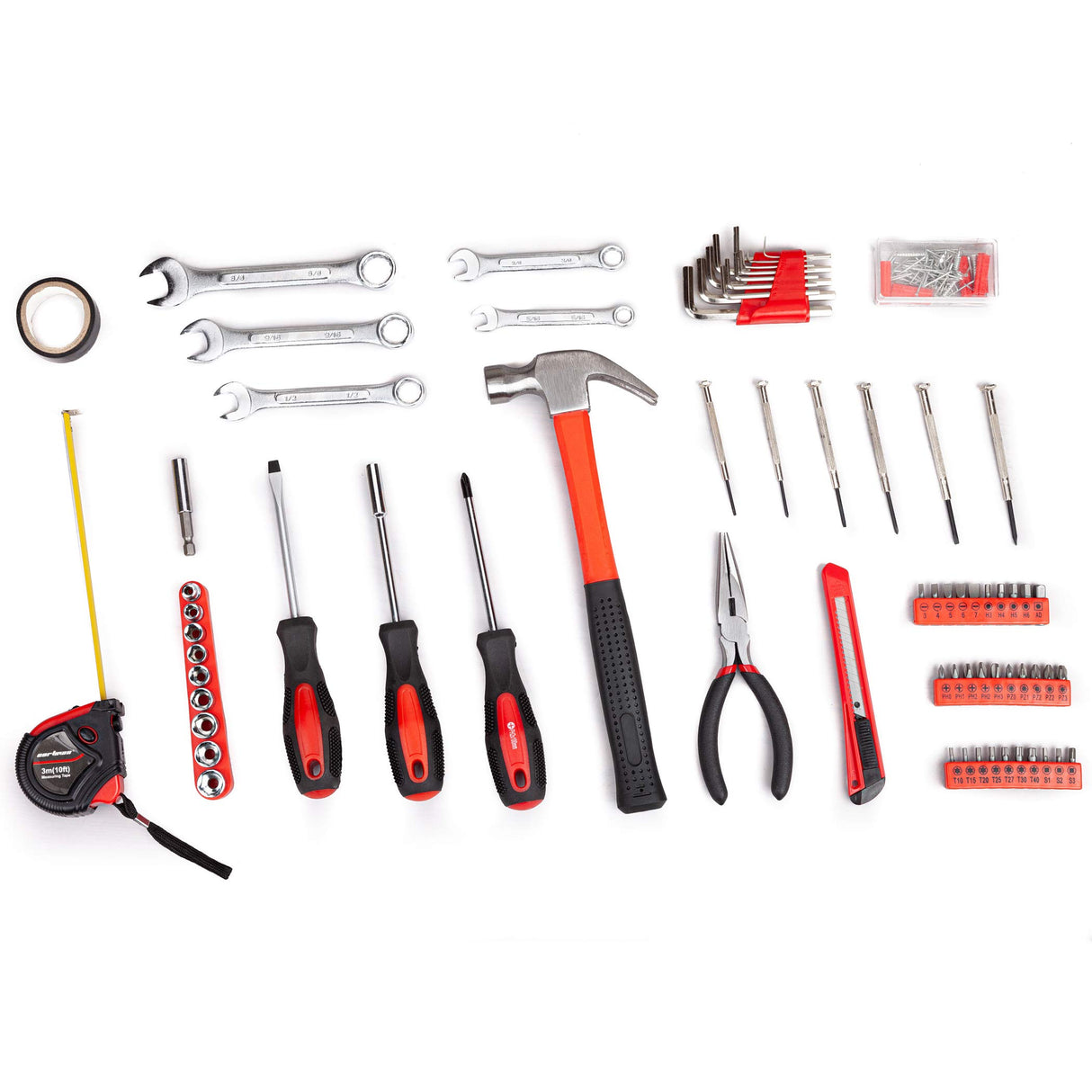 CARTMAN 148 Piece Automotive and Household Tool Set - Perfect for Car Enthusiasts and DIY Home Repairs CARTMAN
