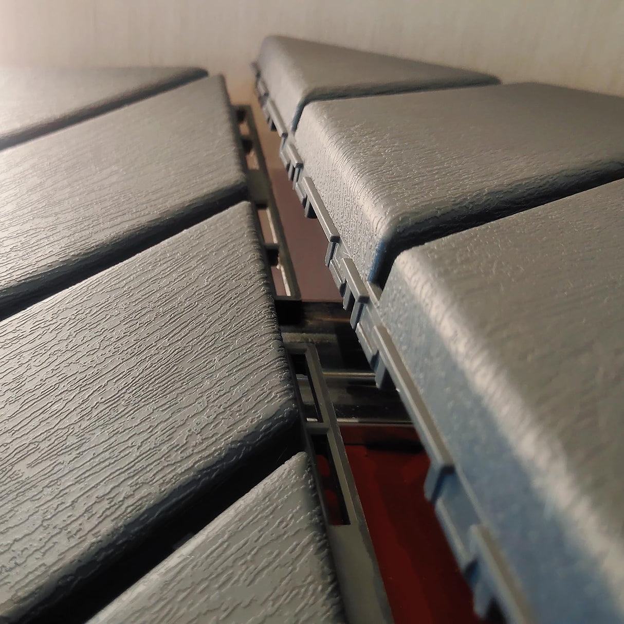 Waterproof Plastic Interlocking Deck Tiles, 9-Pack, 12"x12" | All-Weather Outdoor Flooring for Porch, Poolside, Balcony, Backyard (12''*12'', B-DarkGrey, 9) YWSHUF