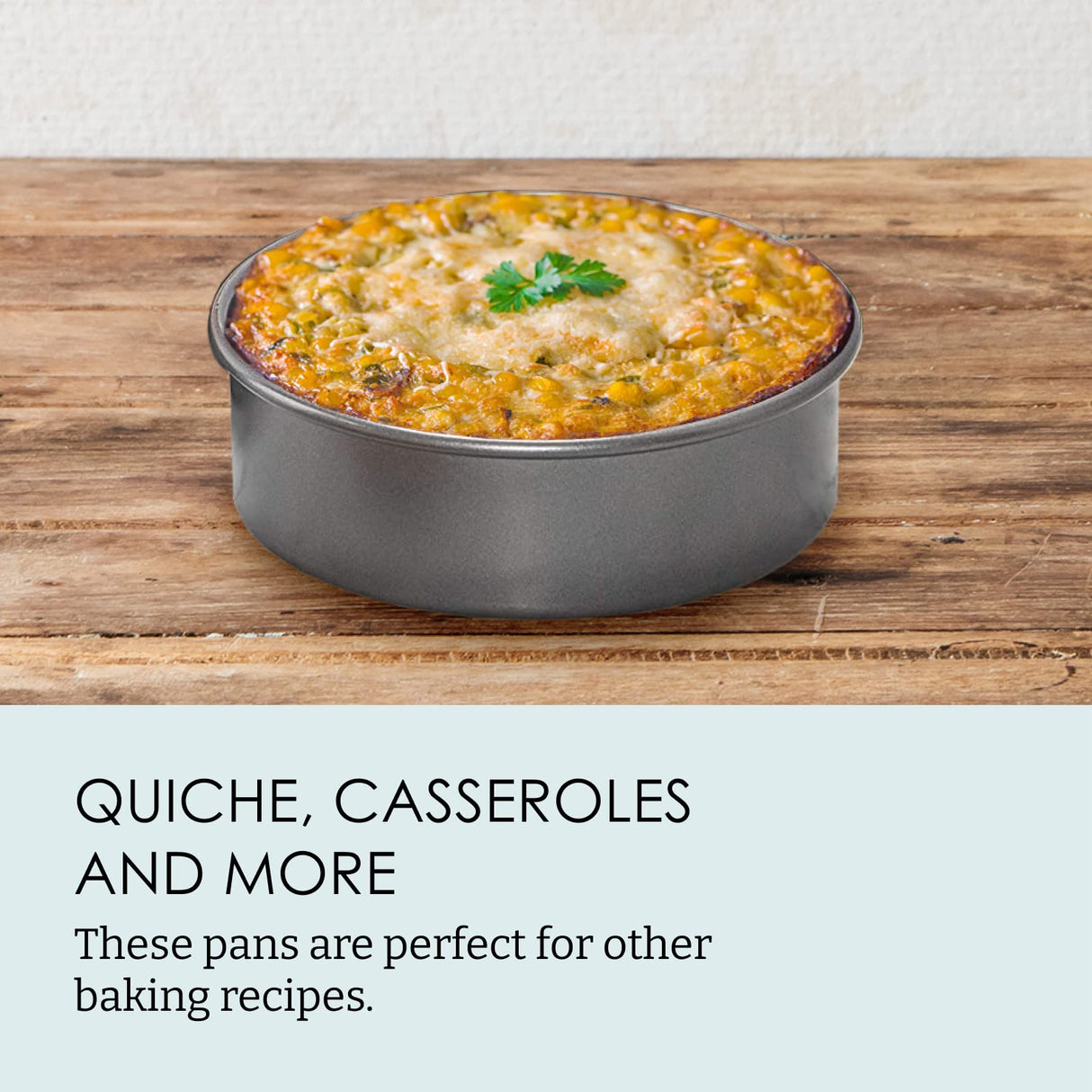 Chicago Metallic 5233128 Professional Non-Stick 3-Piece Round Cake Pan Bakeware Set, Gray Chicago Metallic