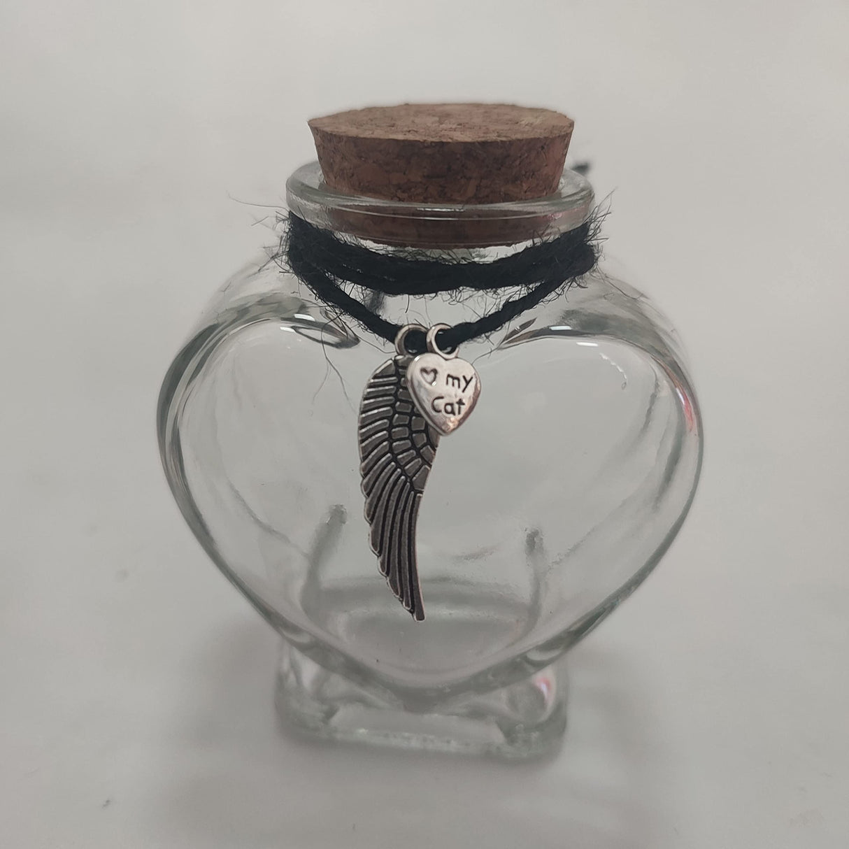 memorial bottle for pet hair,Pet fur memorial fur keepsake,dog cat keepsake fur, pet memorial urn (cat) Generic