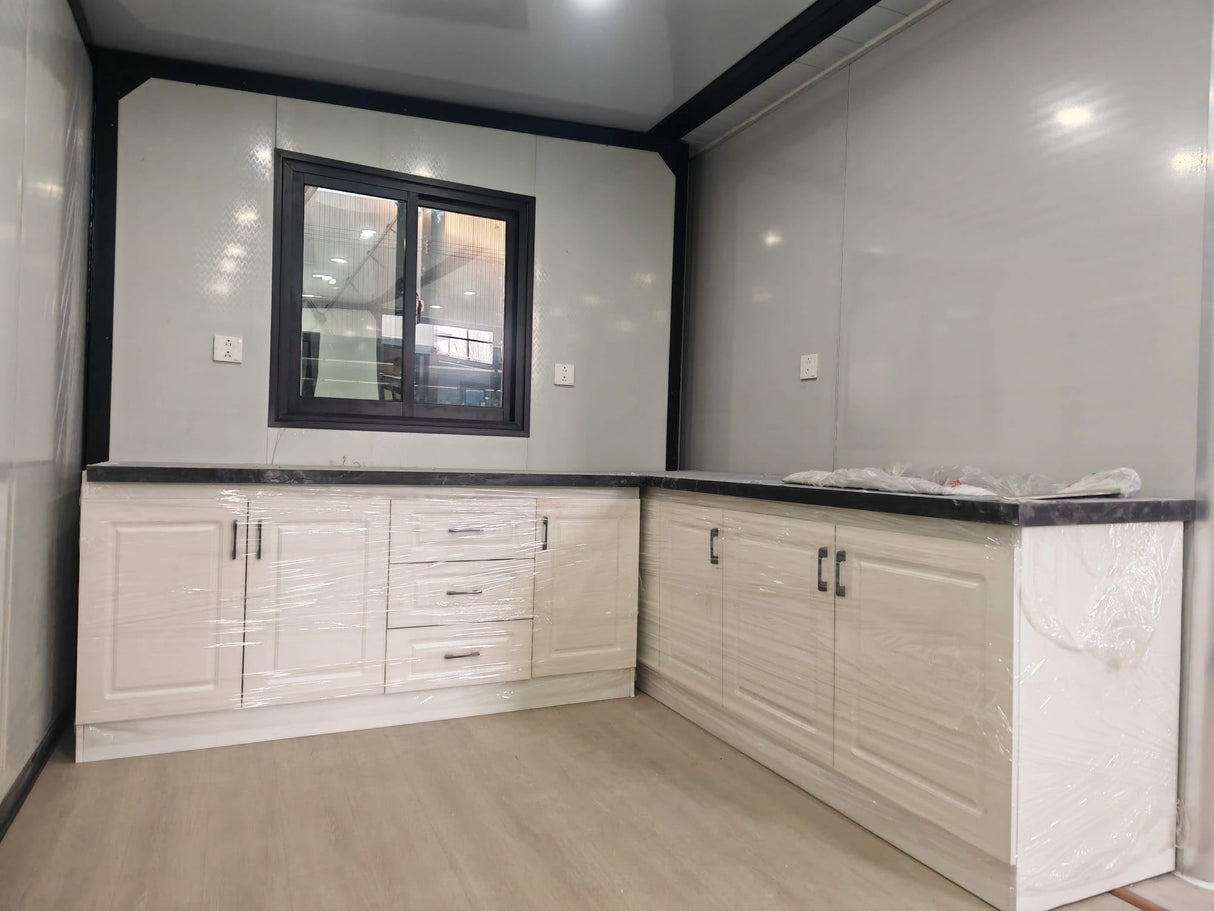 Generic Foldable Luxury Villa Expandable Portable House Foldable Container House 40 ft conter Homes, wihte Generic