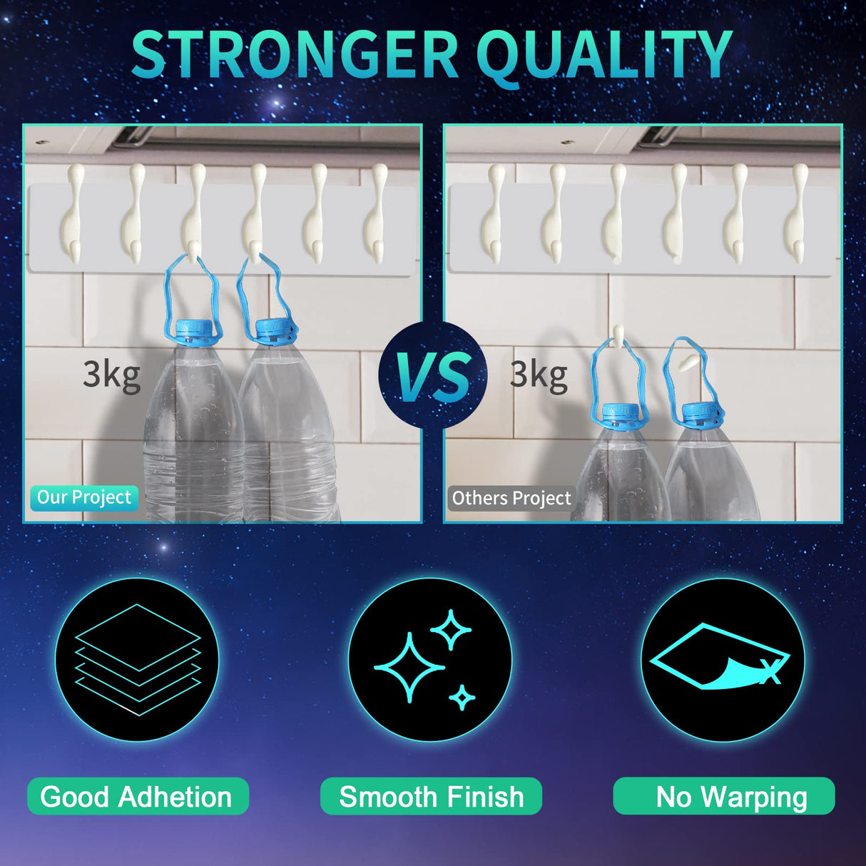 PLA 3D Printer Filament Bundle, 1.75mm 3D Printer Filament, Acurracy +/- 0.02mm, 250gX5 Spools, 1.25 Kg in Total, 5 Colors 3D Printer Filament Pack, No Clogging&Bubble, Fit for 3D Pen and FDM Printer LIZIHAO