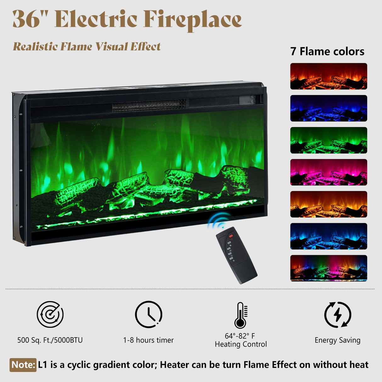 AMERLIFE 98in Farmhouse Entertainment Center with 36" Fireplace, TV Stand, Bookshelf, Wine Cabinet, Fits 78" TVs, Wall Unit Media Console with Power Outlets & Barn Doors, Living Room, Distressed White AMERLIFE