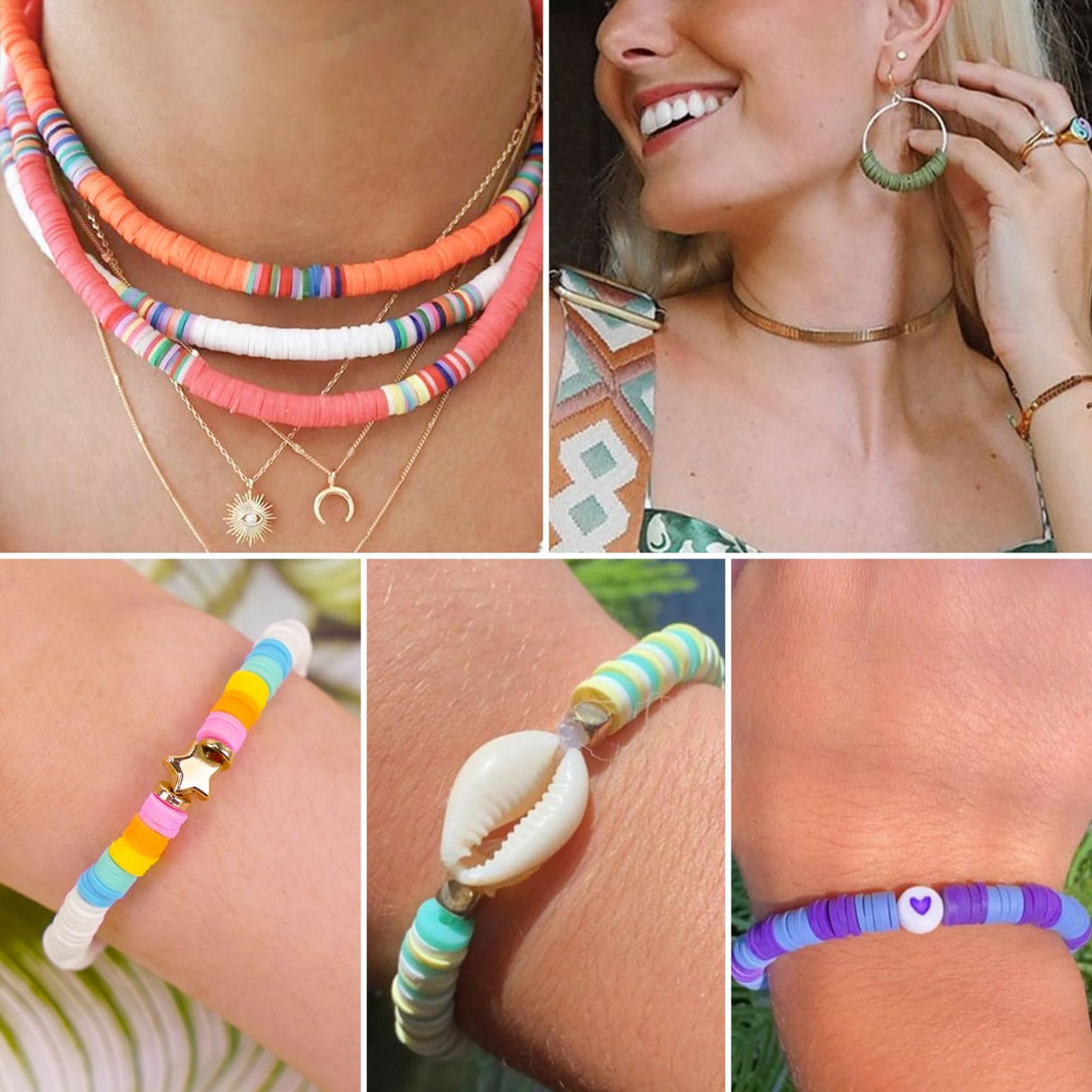 Gionlion Friendship Bracelet Kit Concert Bracelets Merch, 5200 Pcs Clay Beads Bracelet Making Kit for Beginner, DIY Arts and Crafts Teen Girl Gifts Toys for Ages 6-13 Gionlion