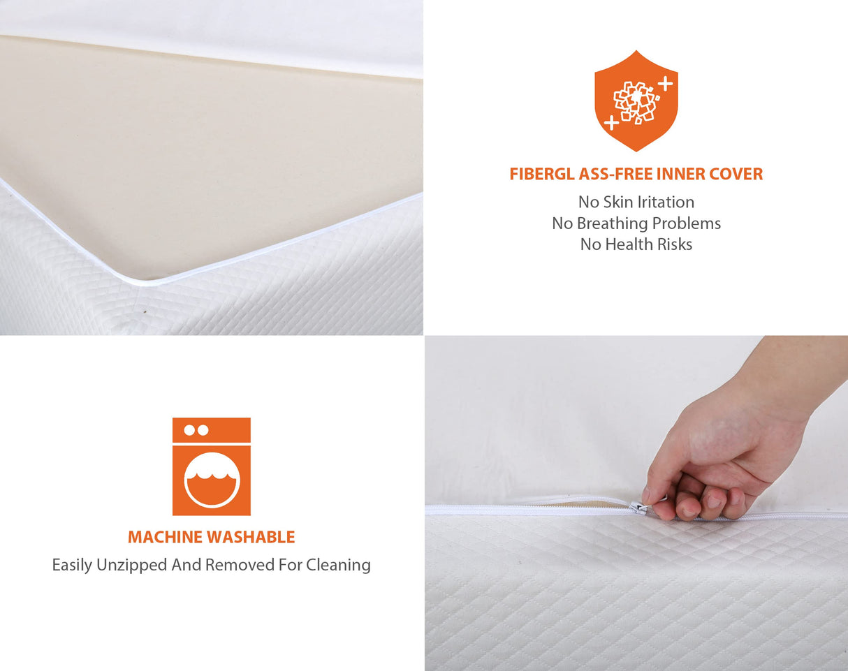 Twin Mattress, 5/6/8/10/12 Inch Medium Firm Mattress Memory Foam Mattress for Cool Sleep & Pressure Relief, Certipur-Us Certified Twin Bed Mattress, Twin Size Mattresses Bed in a Box, (Twin, 10 Inch) Haiput Wam