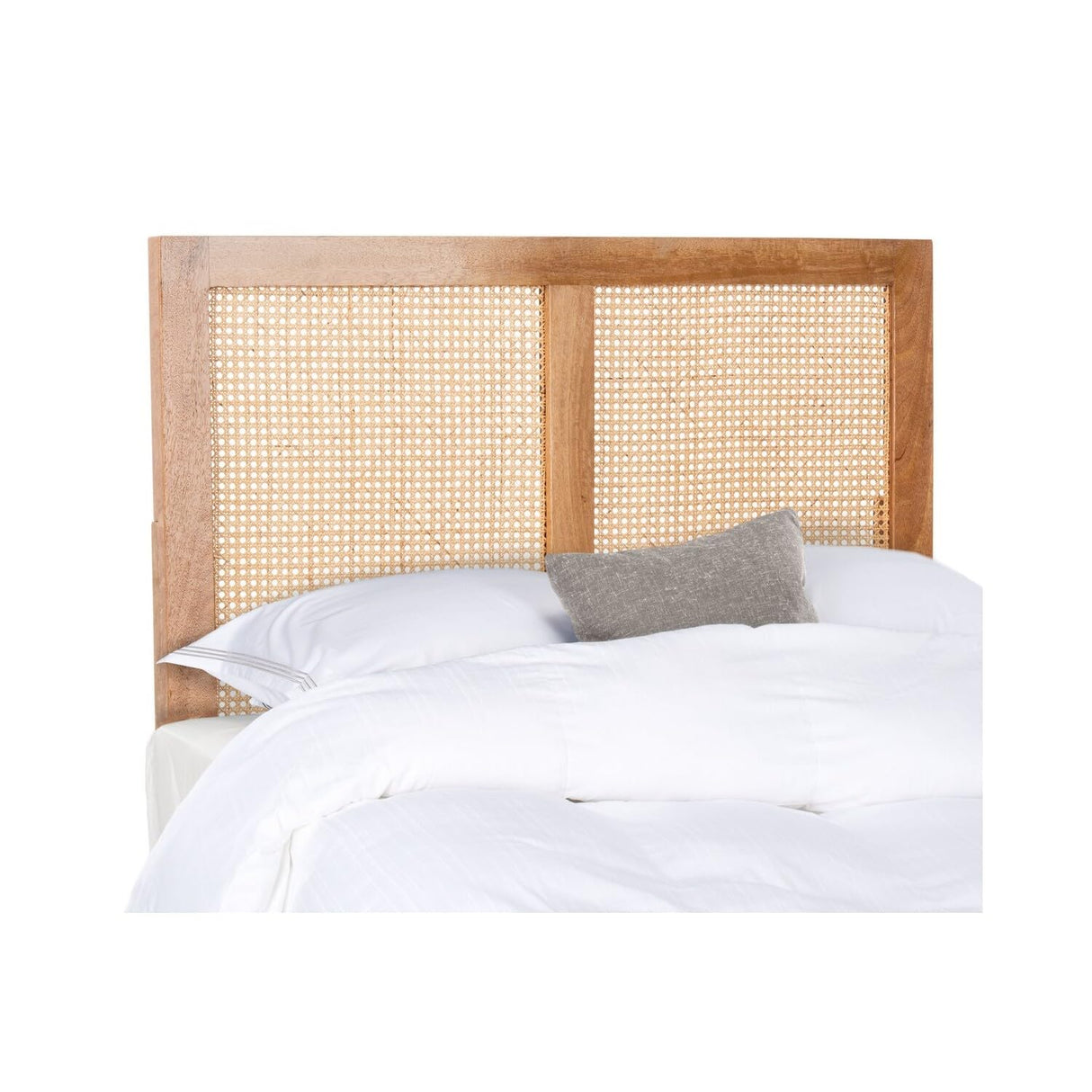 SAFAVIEH Home Collection Vienna Natural Cane Twin Headboard Platform, Single SAFAVIEH