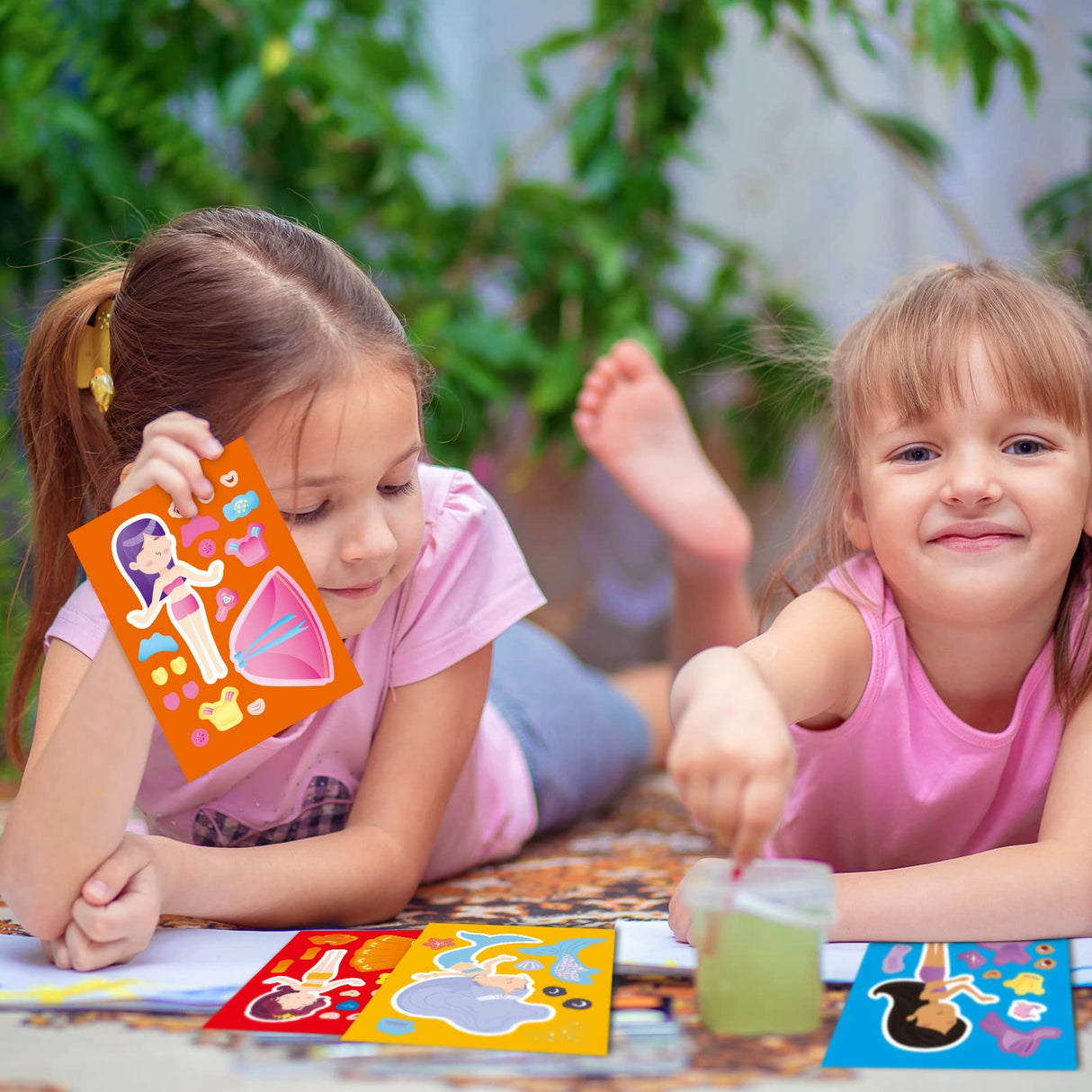 48 Pcs Princess Dress-Up Stickers Make a Face Make Your Own Stickers Birthday Party Favors for Kids Party Favors, Rewards, Art Craft with 8 Designs(Princess Style) Zonon