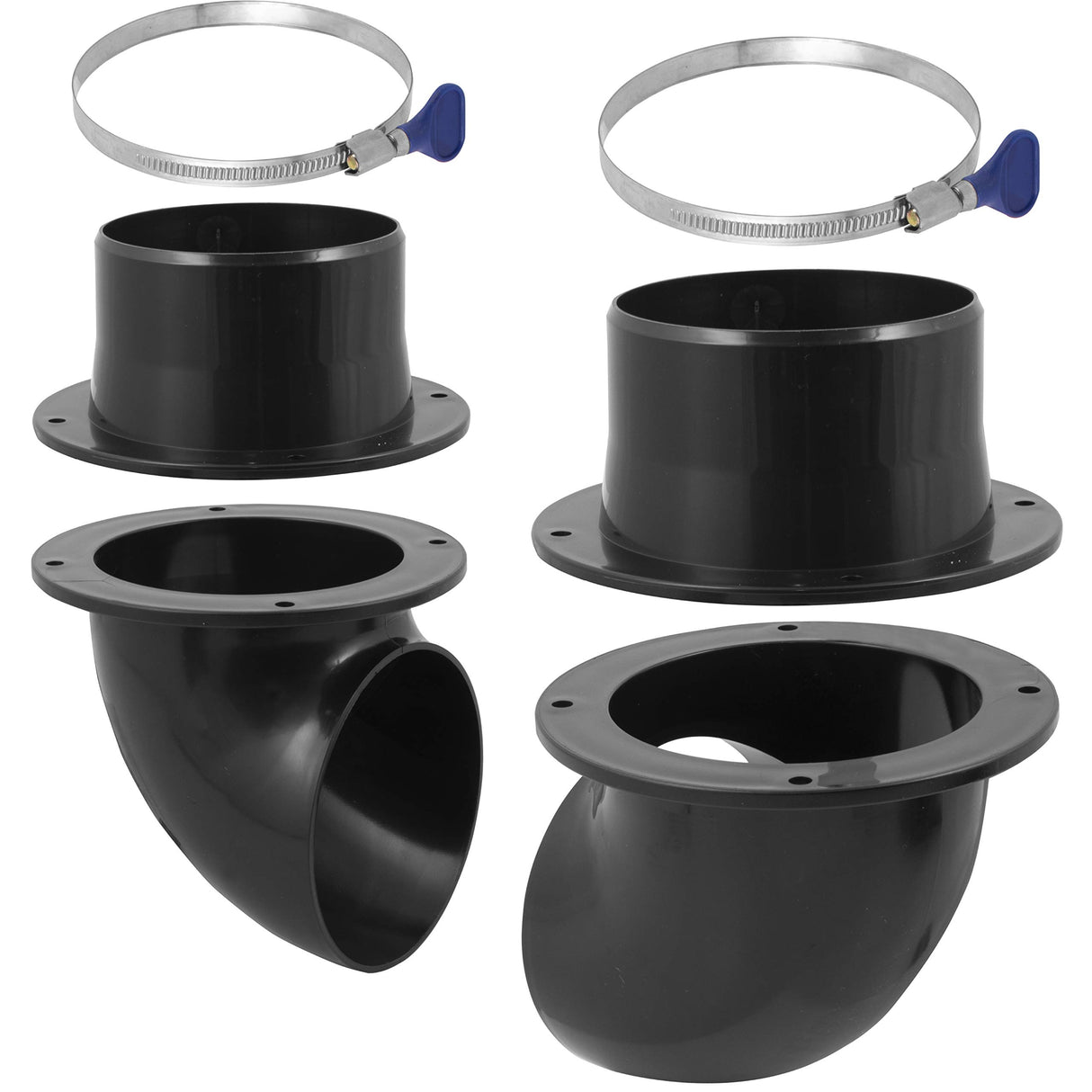 Peachtree Woodworking Supply 4-Inch Cyclone Dust Collection Elbows and Couplers Separator Kit for Woodworking Debris Containers, Buckets and Barrels Peachtree Woodworking Supply