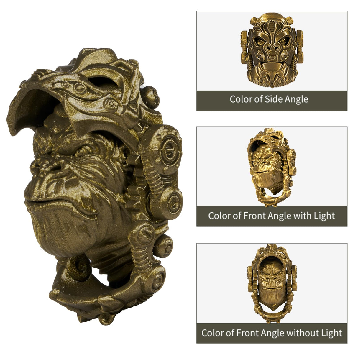 ERYONE Burnt Titanium PLA Filament 3D Printer PLA Filament 1.75mm +/- 0.03mm, Glitter PLA Filament 1KG Cardboard Spool(2.2LBS), Dark Gold ERYONE