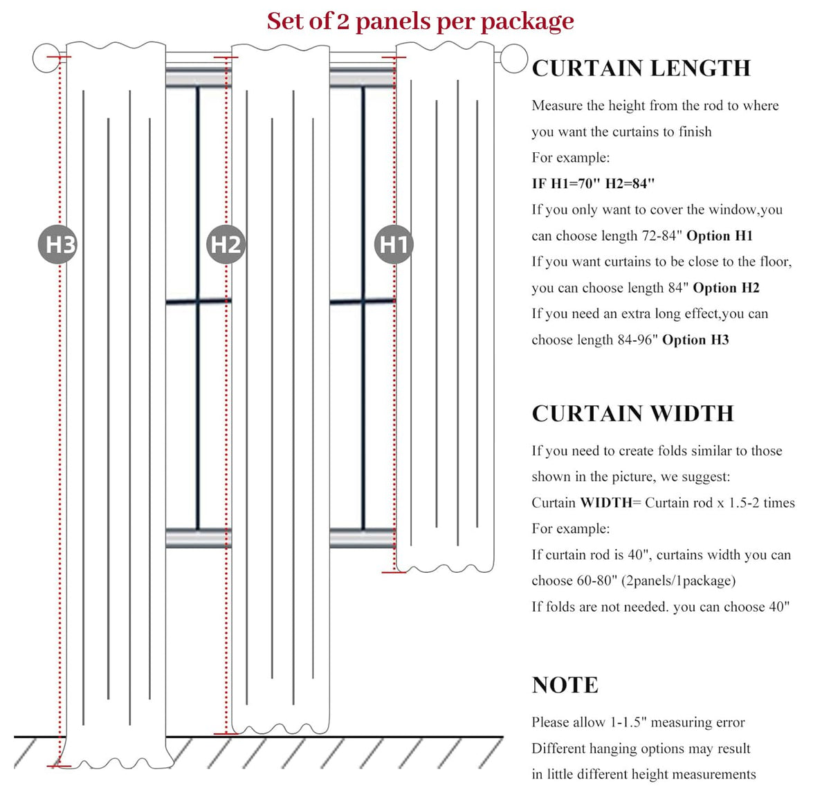 QJmydeco Primitive Curtain 108 Inch Long 2 Panels Burg,Pinch Pleated Cream Linen Blended 9 ft Floor Length to Ceiling Traverse Curtains for Living Room Extra Wide Blackout Drapes Sun Blocking Window QJmydeco