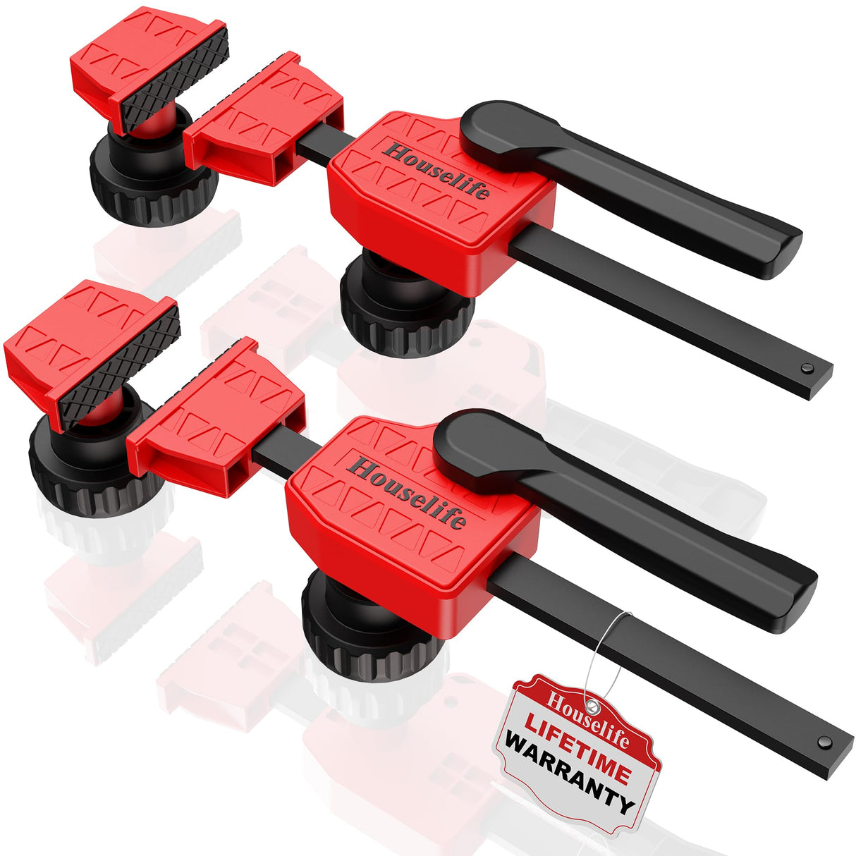 Bench Dog Clamp 3/4 inch Dog Hole Clamp Up to 155 Lbs Clamping Force, Quick Clamp and Release Wood Clamps, Bench Dogs Clamps for Woodworking (2 Pack) Houselife