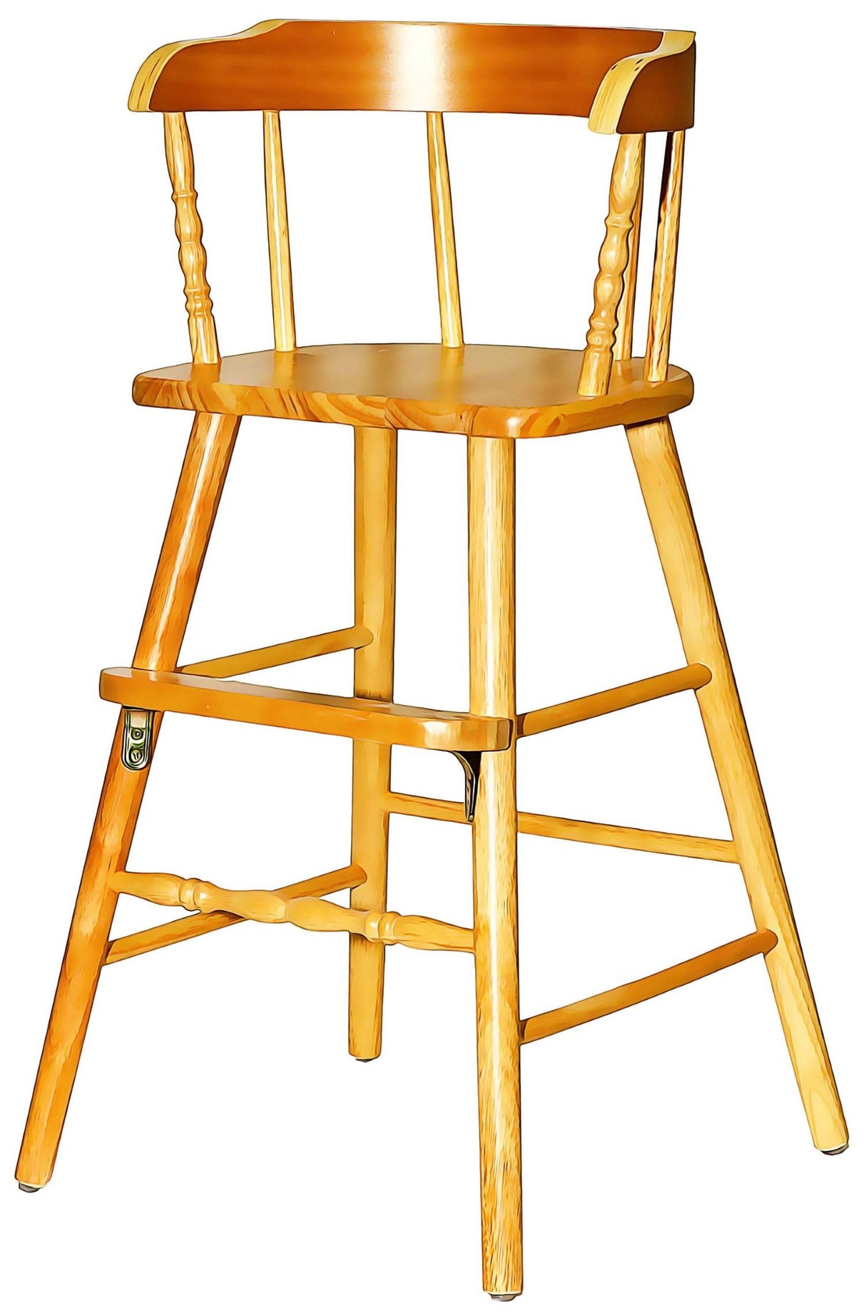 WDB WEBDIRECTBRANDS, INC. Sargent's Sons Amish Style Wooden Youth Chair, Desk, Youth Dinning Chair with Step & Arms | (Clear Coat Finish) WDB WEBDIRECTBRANDS, INC.