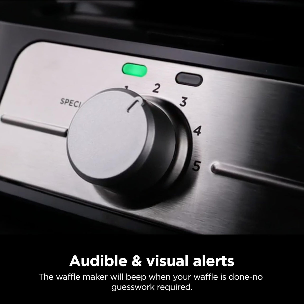 Ninja BW1001 NeverStick PRO Belgian Waffle Maker, Vertical Design, 5 Shade Settings, with Precision-Pour Cup & Chef-curated Recipe Guide, Black & Silver Ninja