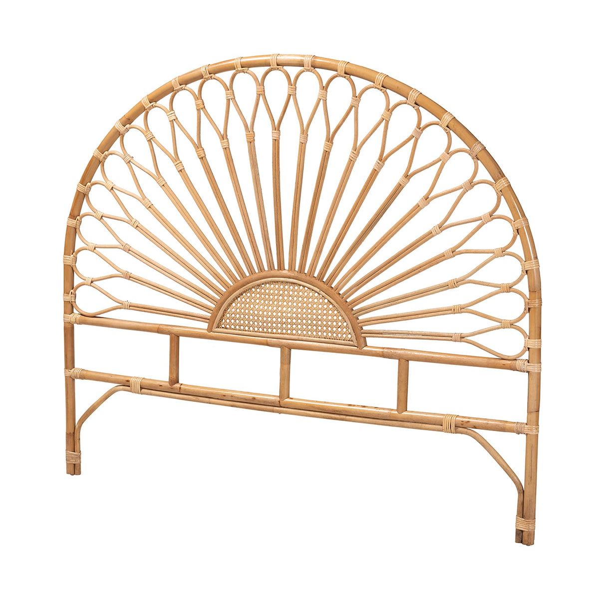 bali & pari Perenna Natural Rattan Standalone Headboard, Queen bali & pari