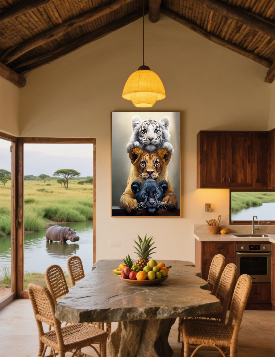 GXGLLPZBY DIY Tiger Animal Diamond Painting Kits, 5D Diamond Art for Beginners Adults, Round Full Drill Diamond dot Art Kits,Gem Art for Adults Home Wall Decor 11.8x15.8in GXGLLPZBY