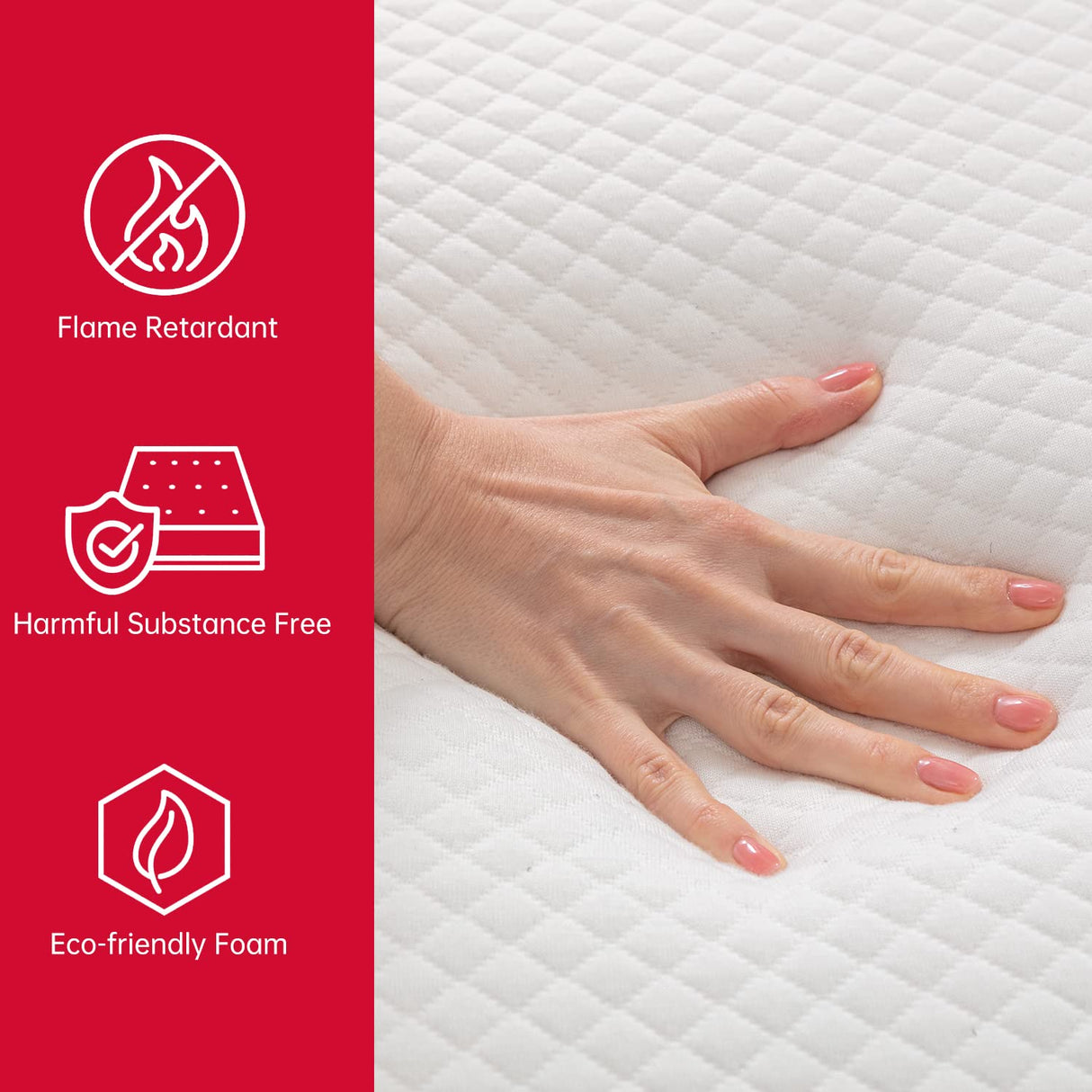 BestMassage Full Mattress, 8 inch Gel Memory Foam Mattress Queen Size for Cool Sleep & Pressure Relief, Medium Firm Mattresses CertiPUR-US Certified/Bed-in-a-Box/Pressure Relieving BestMassage