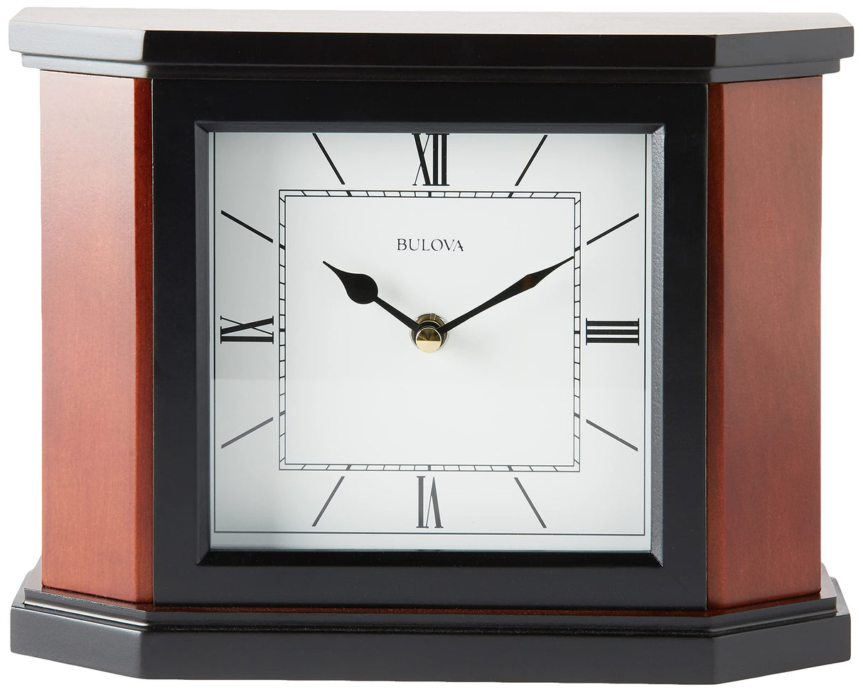 Bulova B1881 Holyoke Clock, Cherry Brown Bulova