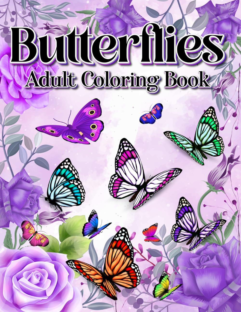 Butterflies Adult Coloring Book Majosta