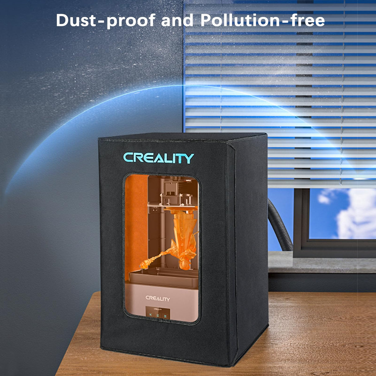 Creality Resin 3D Printer Enclosure Protective Cover with Ventilation, Carbon Filter, Fresh Air, Dust&Noise Reduce Tent for HALOT ONE/PLUS/PRO, HALOT SKY, HALOT LITE, HALOT MAGE/PRO, HALOT RAY, LD-006 Creality