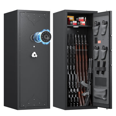 KAER 12-15 Gun Safe, Rifle Safe, Large Gun Safe for Rifles and Pistols, Rifle Safe for Home, Quick Access Gun Cabient with Digital Keypad, Gun Safes with Adjustable Shelves and Pistol Pockets