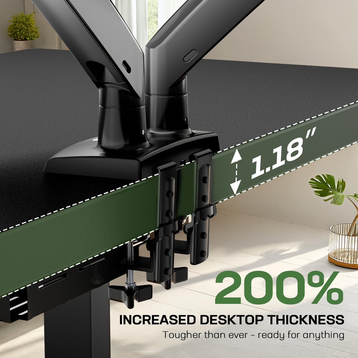 Marsail 63 x 30 Electric Standing Desk with One-Piece Desktop, Sit Stand Desk with Thickened Tabletop, Height Adjustable Stand Up Desk with Cable Management for Home Office(Frame+Desktop, 2 Packages) Marsail