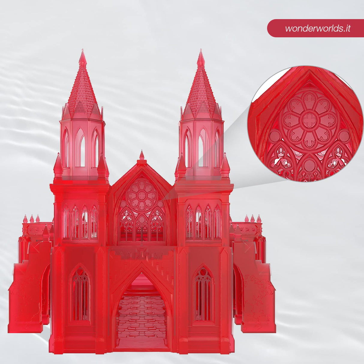 ELEGOO Water Washable 3D Printer Resin, 405nm Rapid UV Curing Standard Photopolymer Resin, Easy to Clean, High Precision 3D Water Wash Resin for LCD/MSLA/DLP 3D Printer Printing, Clear Red 1000G Deeplee