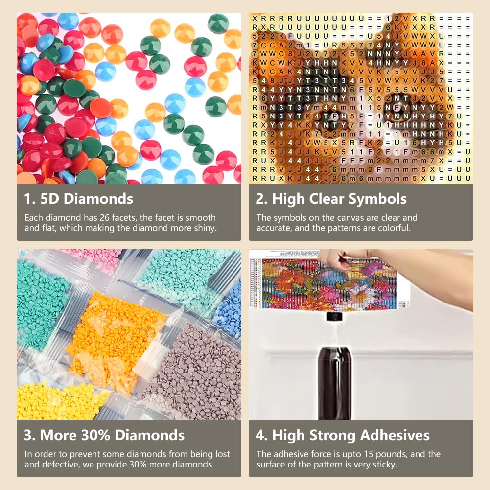 FHBUBPUP 5D Cat Diamond Painting Kits for Adults, Fall Kitten Diamond Art Kits for Beginners, DIY Full Drill Round Diamond Dot Gem Art, Craft Gift Suitable for Home Wall Decoration 12×12Inch FHBUBPUP
