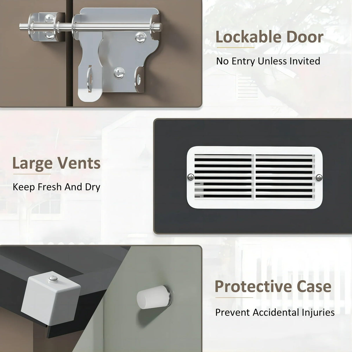 Greesum 10×10FT Outdoor Storage Shed, Metal Patio Storaged Sheds with Lockable Doors, Sheds & Outdoor Storage for Bike, Backyard, Pool and Garden, Gray Greesum