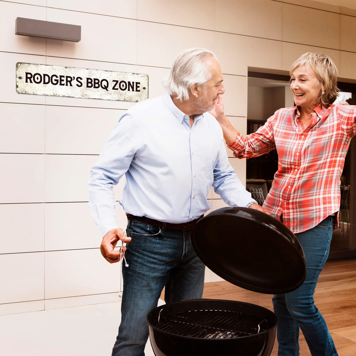 Rustic Custom Sign, Personalized Metal Signs, Cristmas Gift for Him Men Dad, Man Cave, Indoor and Outdoor Use, 4x18 Inches, ACM, Fade Resistant, Sigo Signs