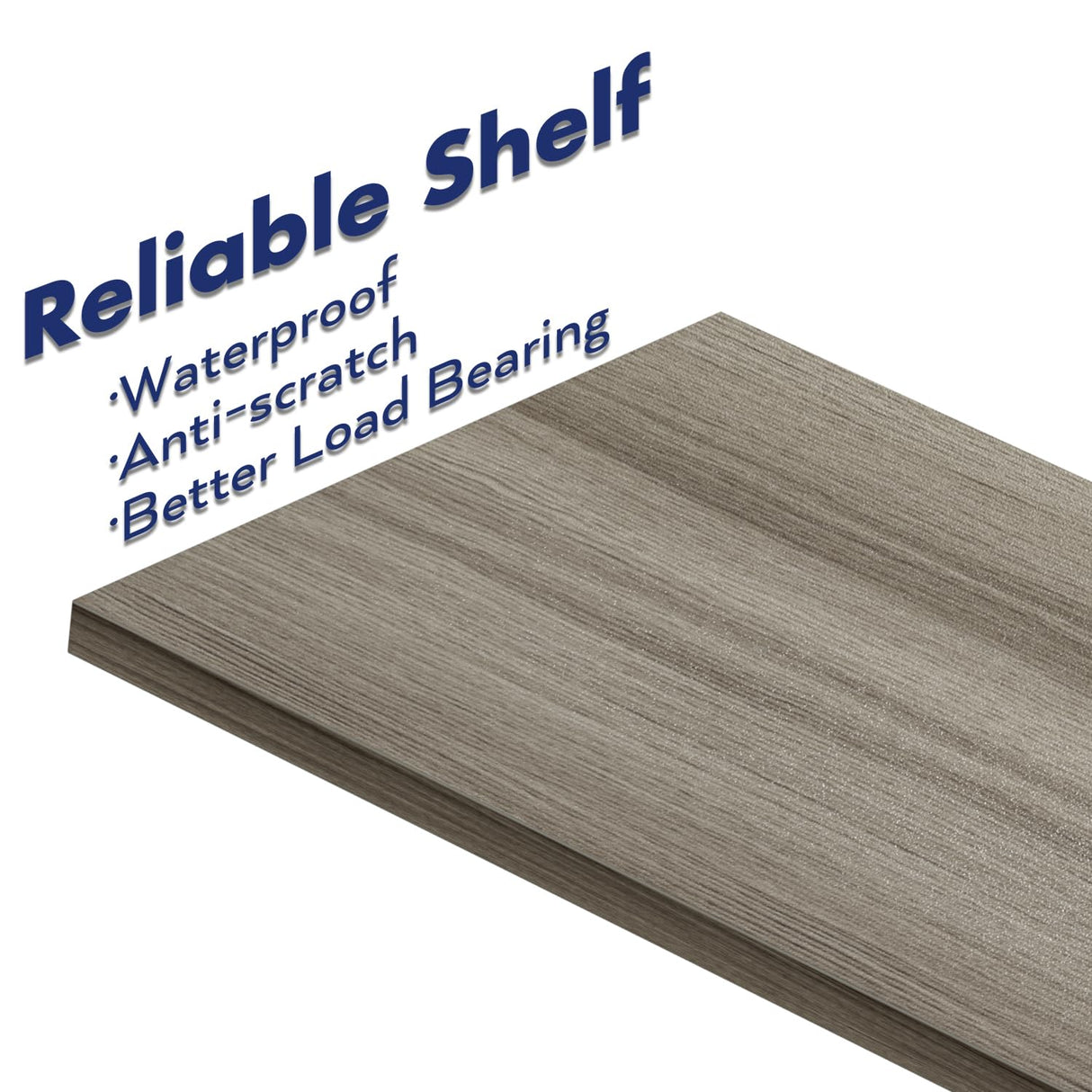 NUMENN Bookshelf, 5 Tier Bookshelves, Home Office Bookcase Shelf Storage Organizer, Free Standing Storage Shelving Unit for Bedroom, Living Room and Home Office, Grey NUMENN