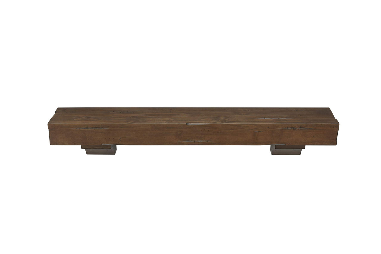 Pearl Mantels 412-60-70 Shenandoah Pine 60-Inch Fireplace Mantel Shelf, Rustic Cherry Pearl Mantels