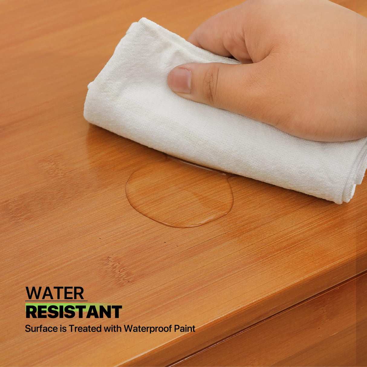 Magshion Bamboo 4-Tier Display Case Bookcase with Clear Acrylic Flip-Up Doors, Wide Brown Kitchen Cabinet Storage Pantry Cabinet Showcase Storage Cabinet Organizer - 31" L x 12.5" W x 54.5" H Magshion