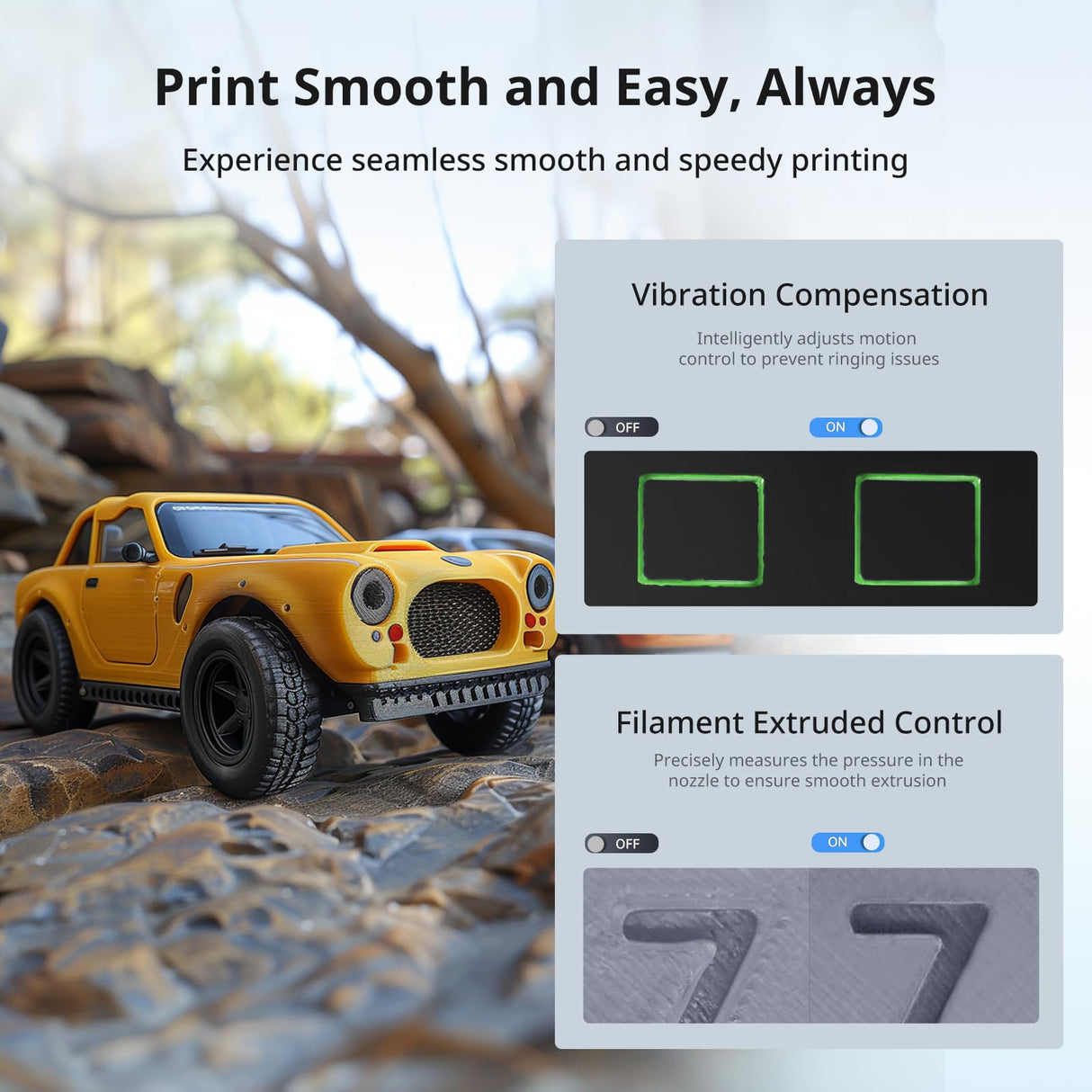 Anycubic Kobra 3 Combo Without Filament, Multicolor 3D Printer Smart Print in 4 Colors with Anycubic ACE Pro, Max 600mm/s Speed 4.3-inch Adjustable Screen, Filament Drying at All Times, 250x250x260mm ANYCUBIC