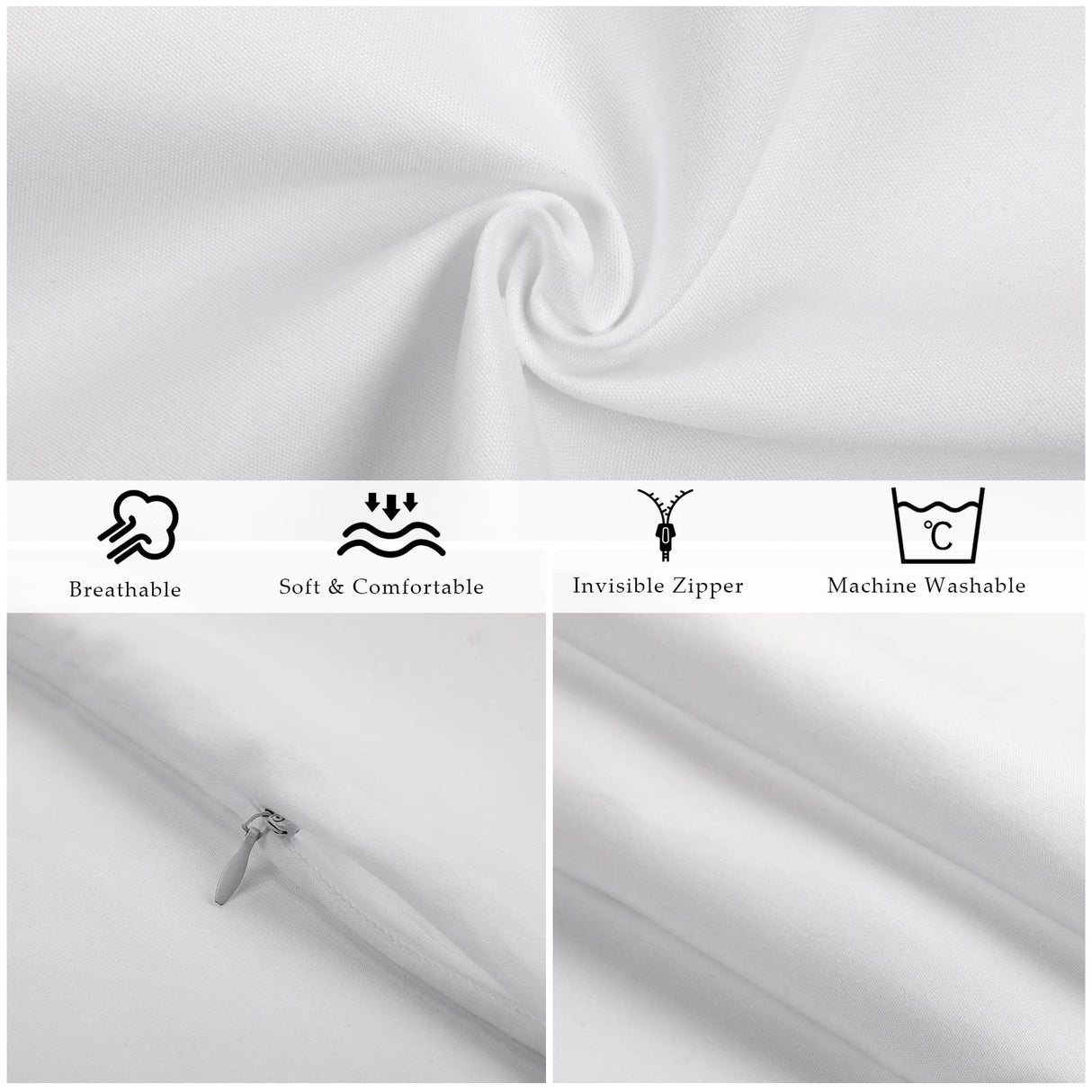 Sublimation Blank Pillow Covers White Polyester Peach Skin Pillow Cases Heat Transfer Cushion Covers DIY Printing Throw Pillow Case Covers 2 Rolls 10 mm x 108 ft Heat Tape (6 Pillowcase,12 x 20 Inch) Breling