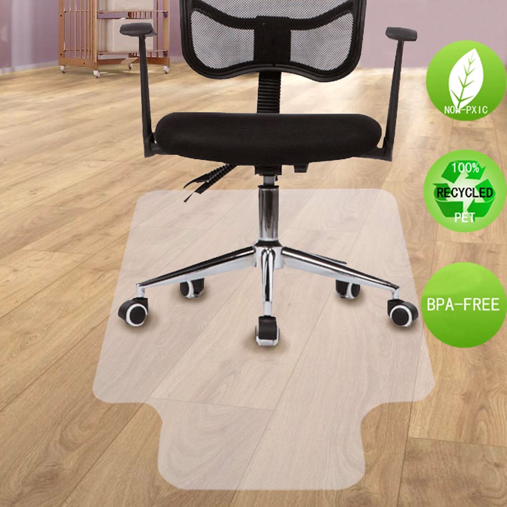 Office Chair Mat for Hard Wood Floors 36"x47" Heavy Duty Floor Protector Easy Clean MammyGol