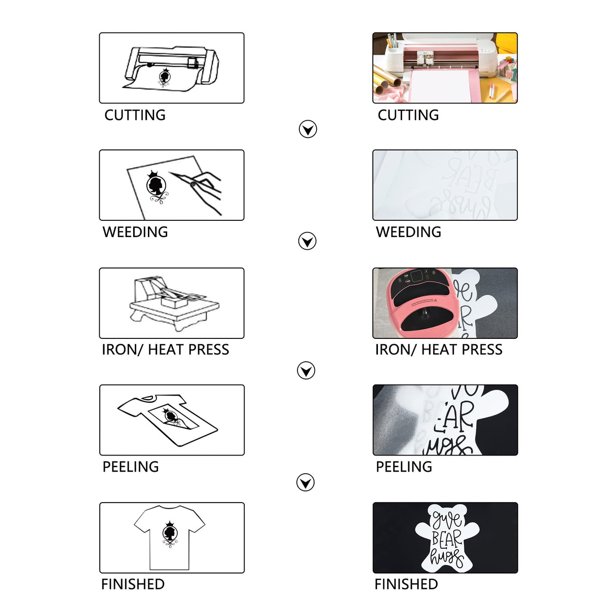 HTVVETUR Glitter White Heat Transfer Vinyl - 12" x 9ft Iron on Vinyl HTV Vinyl for Shirts, Cameo - Easy to Cut & Weed for Heat Vinyl Design (J001-9ft) HTVVETUR