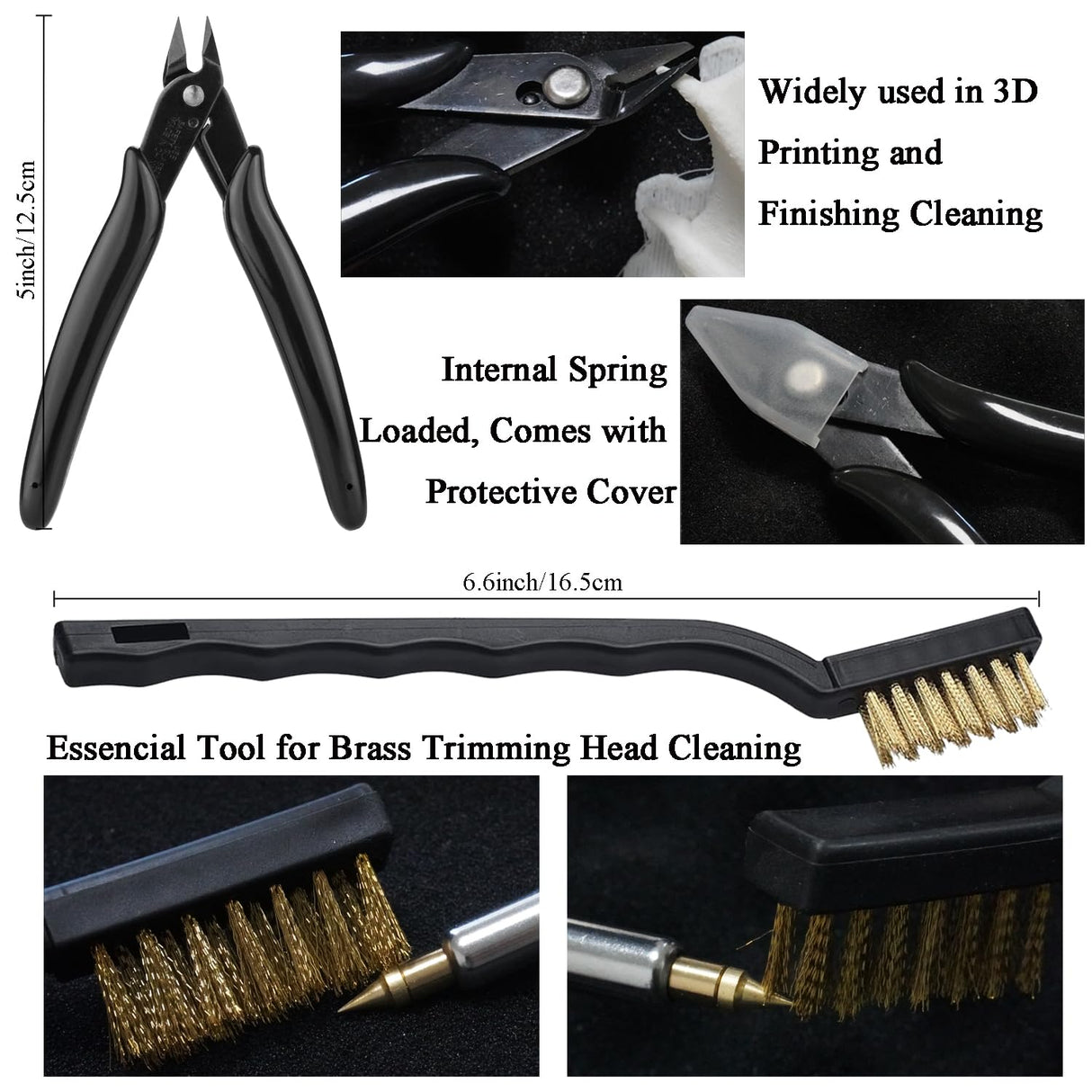 ELITECTK 3D Print Finishing Tools, 3D Printing Smoothing Tools Kit Includes Digital Soldering Iron, Deburring Tool, Electric Polishing Machine and ABS Storage Toolbox for 3D Print Trimming Modifying ELITECTK