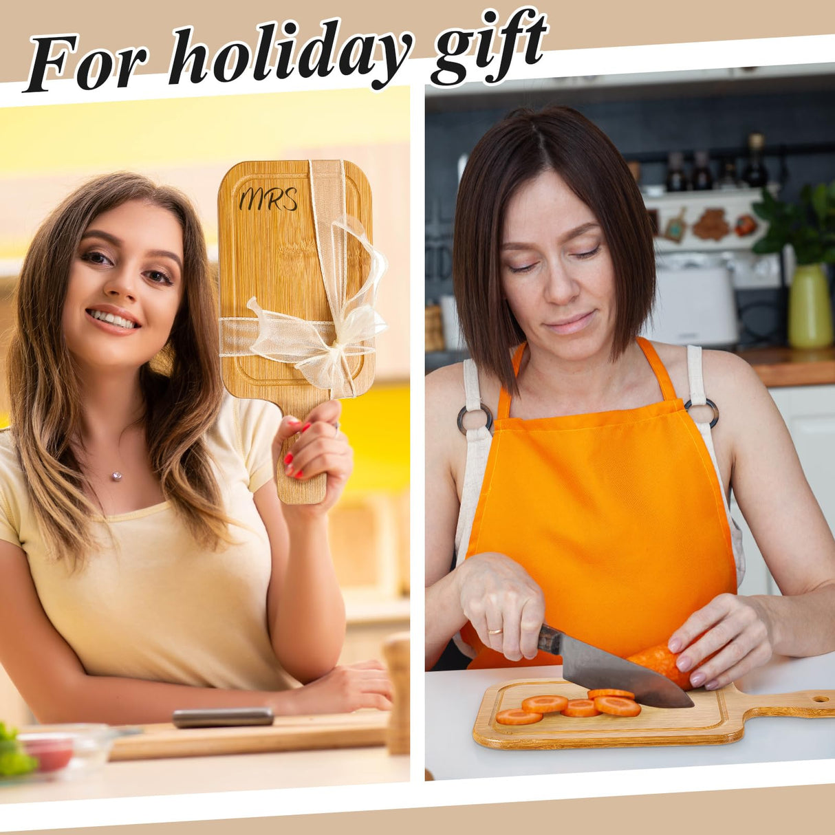 Kigley 20 Pcs Small Bamboo Cutting Board Bulk Wedding Engraved Blanks Board Chopping Board Customized Laser Board for Wedding Housewarming Gift (Bamboo Color,11 x 5.12 Inch) Kigley