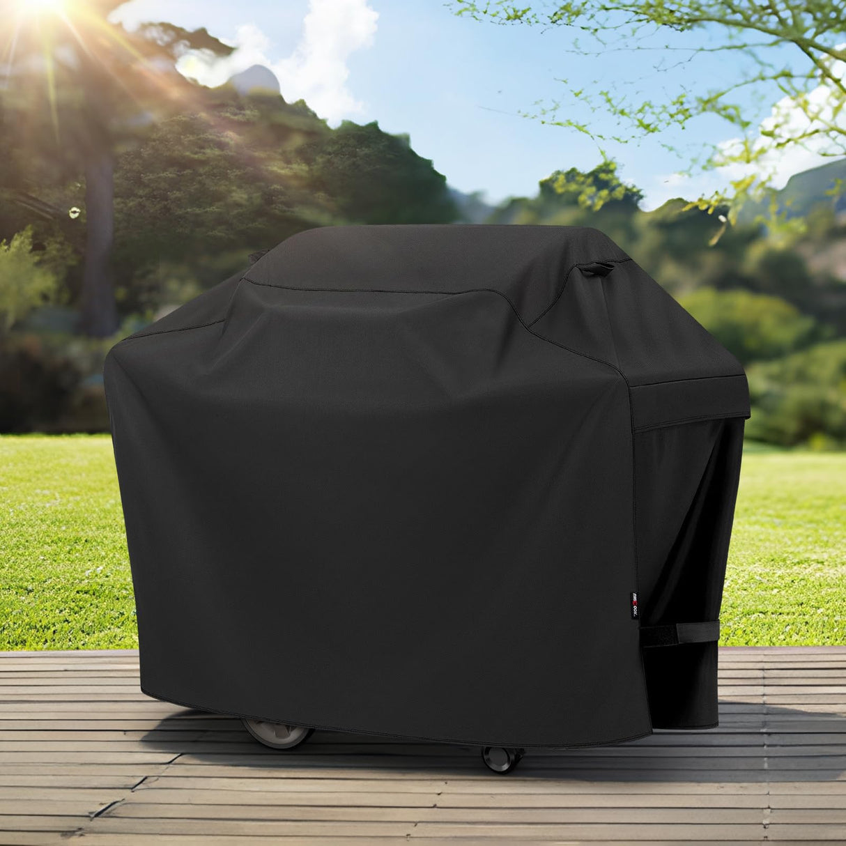 Unicook 50 Inch Outdoor BBQ Grill Cover with Air Vents/Handles/Straps, Heavy Duty Waterproof, Fade Resistant, Fits for Weber Char-Broil Nexgrill 2-3 Burner Gas Grills etc Unicook
